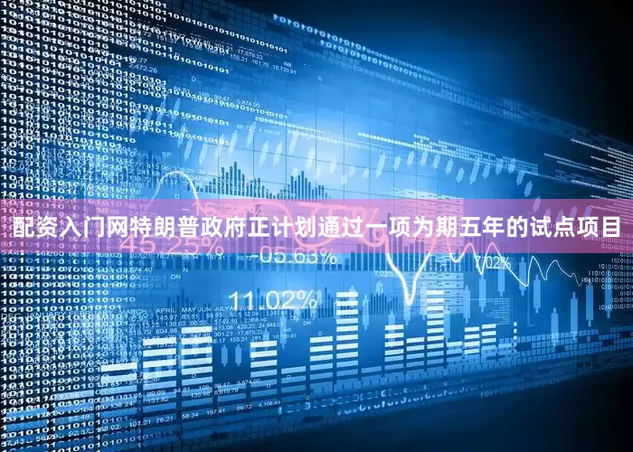 配资入门网特朗普政府正计划通过一项为期五年的试点项目